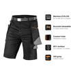 Pantaloni scurti de lucru NEO HD Slim XXXL/58 - pictograme caracteristici