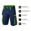Pantaloni scurti de lucru NEO Premium XL/54 - pictograme caracteristici
