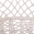 Hamac brazilian, tip scaun, Springos, cu perna, crem si gri, max 150 kg, 79x80x120 cm