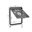 Usa batanta pentru acces caine/pisica, Verk Group, plastic, neagra, 29x24x1 cm