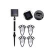 Lampa solara pentru gradina, Verk Group, model urme animal, AA, 1.2 V, set 4 buc, 9x12 cm