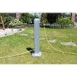 Masca robinet de gradina, cu adaptor furtun, gri, 90 cm, Itwan