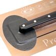Gletiera inox, intarita, Premium Gold, 45.7x12 cm x 0.65 mm, maner piele Alcantara, Olejnik