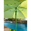 Set mobilier gradina/terasa pentru copii, pliabil, verde, model brosca, masa cu umbrela, 2 scaune, Melisenda