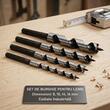 Set 4 burghie lemn Lewis 8/10/14/16x450 mm, Richmann Exclusive