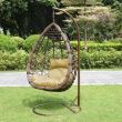 Scaun leagan suspendat, ratan sintetic,  maro/galben, max 150 kg, Sumatra