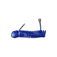 Furtun aer/presiune, spirala, PU, albastru, 3/8", 24 bar, 15 m, Strend Pro