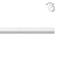 Plinta plastic, alba, 25x14 mm, 2 m