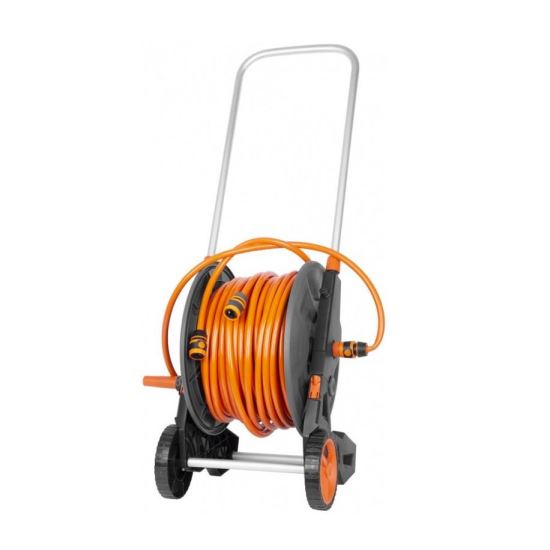 Furtun cu carucior pentru gradina, 1/2", 60 m, Strend Pro