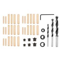 Imbinari, burghie, dibluri, pentru lemn, set 43 piese, Verto 