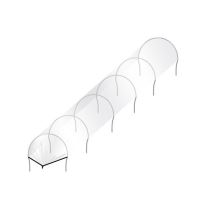 Sera de gradina, mini, tip tunel, cadru metalic, folie, 0.55x3x0.4 m, Malatec