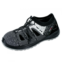 Sandale de lucru, SB, FO, SRA, Fly-knit, bombeu metalic, gri si negru, marimea 41, ART.MAS