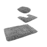 Covoras baie, gri, set 3 piese, Isotrade