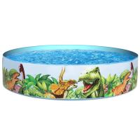Piscina perete rigid, pentru copii, rotunda, PVC, 183x38 cm, Bestway Odyssey 