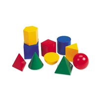 Corpuri geometrice din plastic - 10 piese