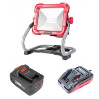 Proiector lucru, LED, cu acumulator 4 Ah, incarcator 20V Li-Ion, 30 W, 1000/2000/3000 lm, Worcraft