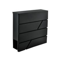 Cutie postala cu loc pentru ziar, otel galvanizat, antracit, 37x10x36.7 cm, Malatec 