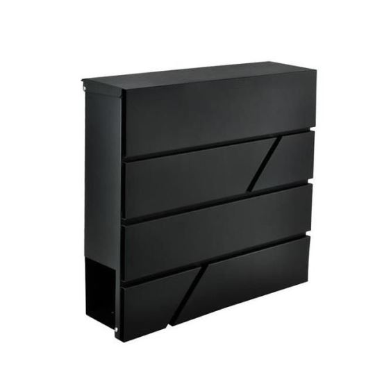 Cutie postala cu loc pentru ziar, otel galvanizat, antracit, 37x10x36.7 cm, Malatec 