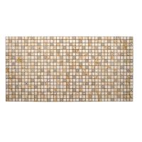 Panou decorativ, PVC, model mozaic, nuante portocaliu murdar, 96x48.5cm 