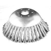 Perie sarma, tip cupa, cu toroane, pentru motocoasa/trimmer, otel, 150x25.4 mm, Graphite 