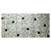 Panou decorativ, PVC, model mozaic, striat, nuante gri, 96x48.5 cm 