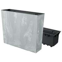 Jardiniera decorativa, Urbi Case Beton Effect, 58x18x49.8 cm, gri deschis, Prosperplast