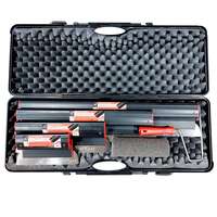 Set 4 gletiere profesionale, inox, 25, 40, 60, 80 cm, rola gletuit, geanta, Ergoplast