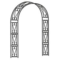 Arcada metalica, pergola, Chomik, pentru gradina, 150x40x250 cm