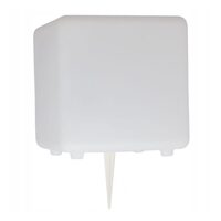 Lampa solara pentru gradina, Jumi, tip cub, telecomanda, culori RGB, 20 cm