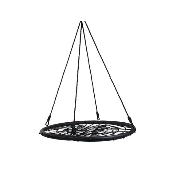 Leagan suspendat, cuib de barza, Verk Group, tip panza paianjen, negru, max 150 kg, 100 cm