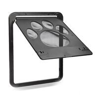 Usa batanta pentru acces caine/pisica, Verk Group, plastic, neagra, 29x24x1 cm