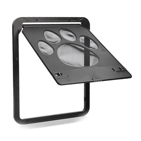 Usa batanta pentru acces caine/pisica, Verk Group, plastic, neagra, 29x24x1 cm