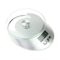 Cantar electronic de bucatarie, Verk Group, max 5 kg, argintiu, afisaj digital, 1xCR 2032, 19x16x3.5 cm