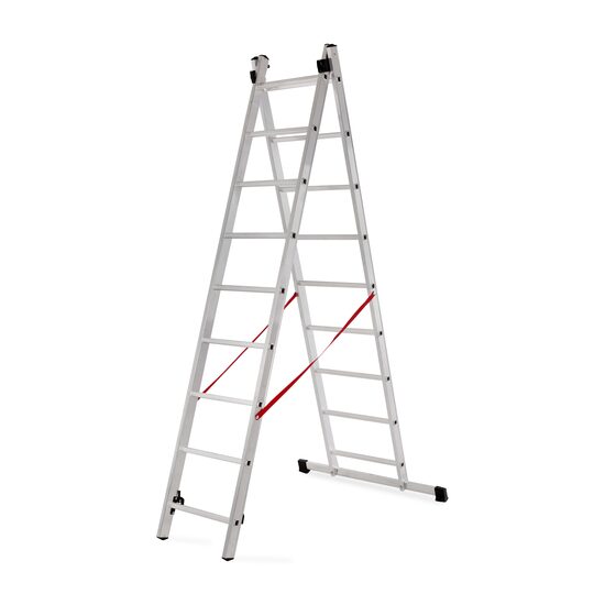 Scara aluminiu, Master, 2 tronsoane, 9 trepte, max 150 kg, 2.58-4.27 m