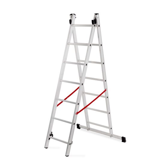 Scara aluminiu, Master, 2 tronsoane, 7 trepte, max 150 kg, 2-3.14 m