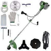 Motocoasa, trimmer, pentru tuns iarba, benzina, cu 9 accesorii, 1.2 kW, 1.6 CP