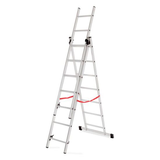 Scara aluminiu, Master, 3 tronsoane, 7 trepte, max 150 kg, 2.01-3.99 m