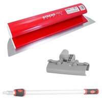 Set gletiera profesionala, inox, 80 cm x 0.3 mm, suport, maner prelungitor 0.8-1.4 m, Strend Pro