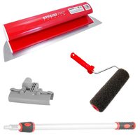 Set gletiera profesionala, inox, 100 cm x 0.3 mm, suport, maner prelungitor 0.8-1.4 m, rola gletuit, Strend Pro