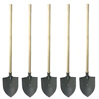 Set 5 harleti profi, cu coada lemn, 21.5x30.5 cm