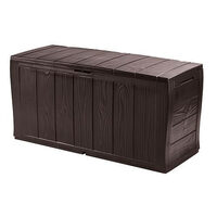 Lada depozitare de gradina, model lemn maro, 117x45x57.5 cm, Keter