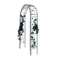 Arcada metalica, pergola, pentru gradina, 130x39x260 cm