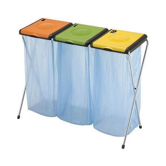 Suport pentru 3 saci de gunoi menajer, reciclabil