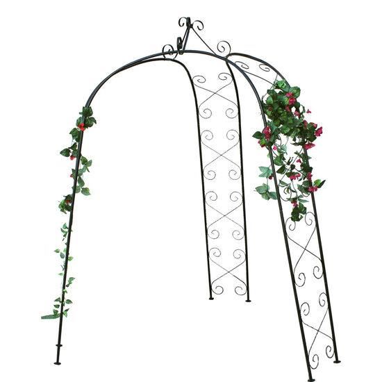 Arcada metalica, pergola, pentru gradina, 180x39x240 cm