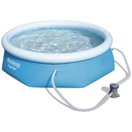 Piscina gonflabila, rotunda, cu filtru, 244x66 cm, Bestway