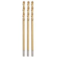 Burghiu pentru metal, nitrura de titan, 3 buc, 1 mm, Jufisto