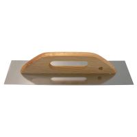 Gletiera inox, maner de lemn lung, 13x48 cm 