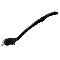 Perie pentru curatat gratar, grill, otel, maner plastic, 7x45 cm