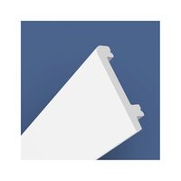 Plinta plastic, alba, 80x19 mm, 2.4 m