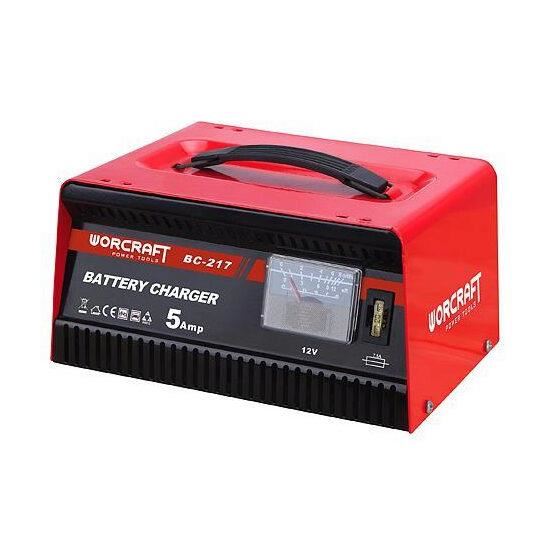 Incarcator acumulator auto, 12V/230V, 5 A, Worcraft
